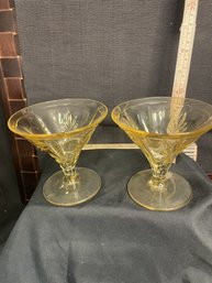 #20-9 Fostoria Baroque Topaz Champagne Sherbet/sherbert