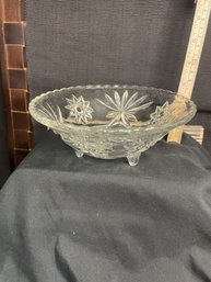 #23-12 ANCHOR HOCKING FOOTED CANDY DISH