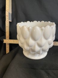 #20-27 VINTAGE FORSTORIA FRISCO MILK GLASS CANDY DISH