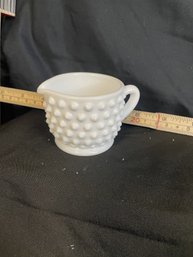 #20-28 FENTON HOP NAIL MILK GLASS INDIVIDUAL CREAMER