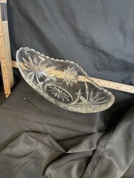 #20-43 ANCHOR HOCKING EAPC STAR OF DAVID GONDOLA SCALLOPED BOWL