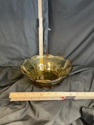 #8-1 VINTAGE DEPPRESSION GLASS BOWL