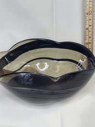 #35 MURANO MADE IN ITALY GLASS ART BOWL