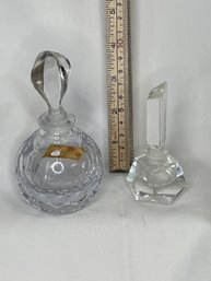 37 TWO VINTAGE PERFUME BOTTLES