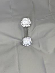 #46 CRYSTAL VINTAGE KNIFE FEST AMERICAN BRILLIANT CUT BARBELL