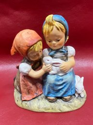 Vintage Hummel.    Girls With Bunnies