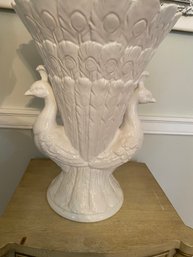 White Peacock Planter