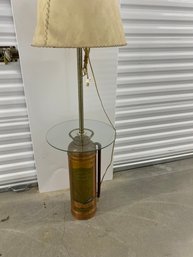 Vintage Fire Extinguisher Floor Lamp  With Glass Table