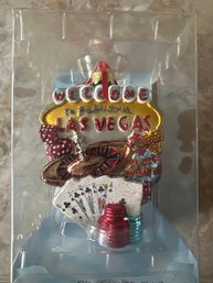 Kurt Adler Las Vegas Hand Crafter Glass Ornament