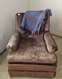 Cool Brown Vintage Velvet Chair That Rocks