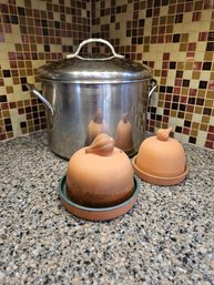 Large 10 Qt SS Stock Pot & Garlic Roasters