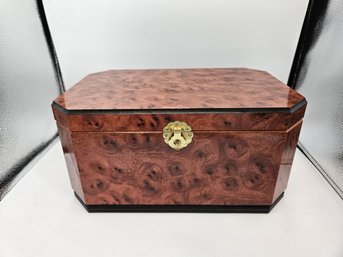 Wooden Jewelry Box With Pull Out Drawer