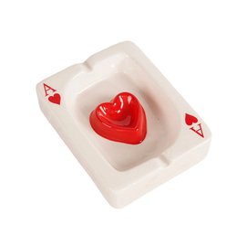Ceramic Poker Playing Card Ash Tray
