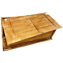 Mid Century Cedar Lined Blanket Chest With Removable Sliding Lid