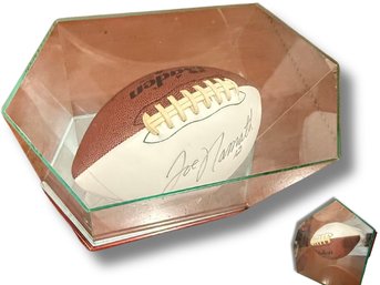 Authentic Joe Namath Autographed Display Football (With Glass Case)
