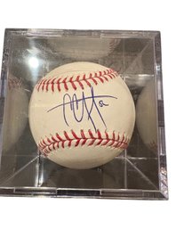 CC Sabathia Steiner COA Signed MLB Baseball