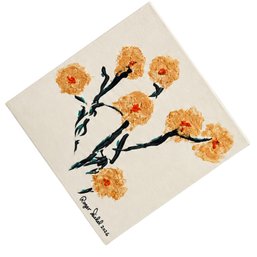Orange 'Original Blossoms' Roses Painting By Roger Sichel