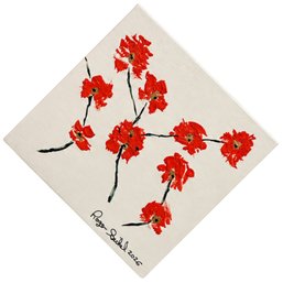 Red 'Original Blossoms' Roses Painting By Roger Sichel