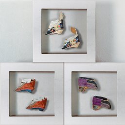 Three Pairs Of Chinese Lotus Shoes