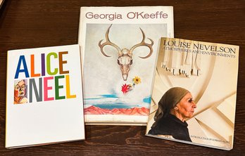 Three Women Artist Books: Alice Neel, Georgia O'Keefe, Louise Nevelson