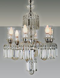 Six Lights Crystal Chandelier