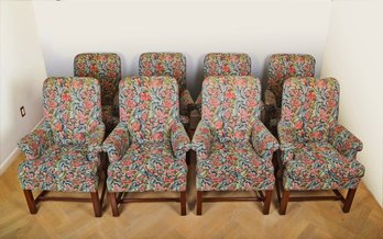 Eight Upholstered Dining Chairs