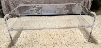 Acrylic Coffee Table With Shelf