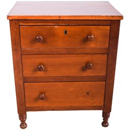 American Antique Miniature Chest Of Drawers, C. 19th Century