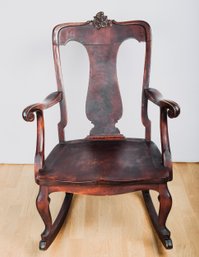 19th Century American Mahogany Rocking Chair