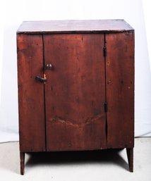 Early American Primitive Pine Jelly Cupboard, C. 1850