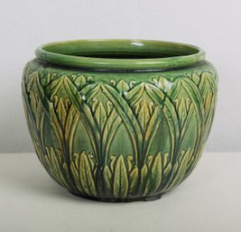 McCoy Green Majolica Planter