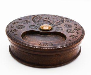 English Treen Snuff Box