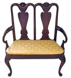 Mahogany Queen Anne Style Settee