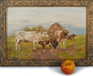 An Antique Pastoral Oil Painting