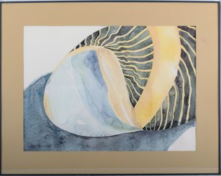 Shell Watercolor Signed Klawitter
