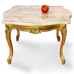 French Louis XV Style Gilt Wood Table