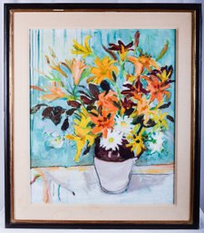 'Flowers In A Vase' Painting By Alice Neaman