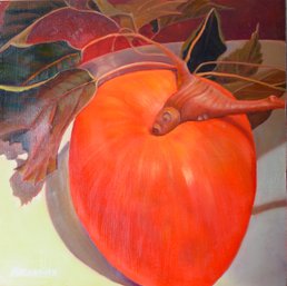 Persimmon Still Life Oil Painting