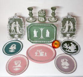 Collection Of Antique And Vintage Wedgwood Jasperware