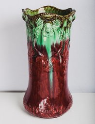 Weller Majolica Art Nouveau Umbrella Stand