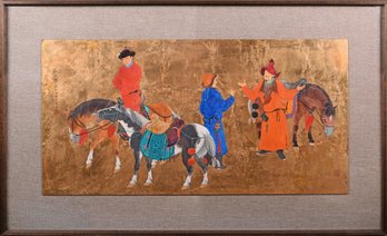 Scene From '18 Songs From A Nomad's Flute' Chinese Painting