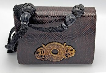 Raphael Sanchez Jade And Leather  Women's Bag
