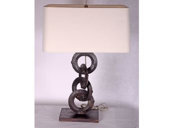 French Waxed Iron Table Lamp By Arteriors Home