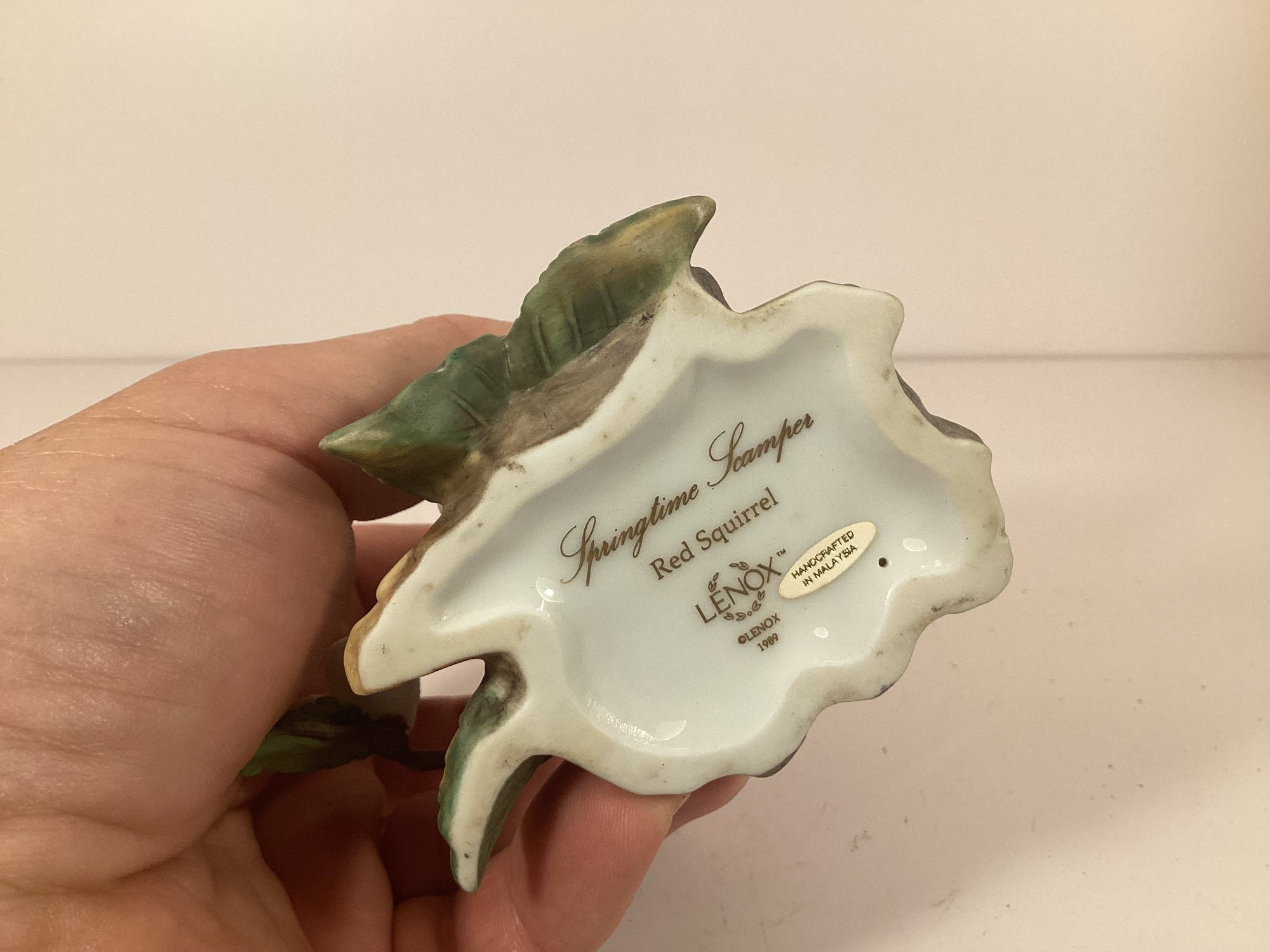 Lenox Springtime Scamper "Red Squirrel" 1989 Figure 4134