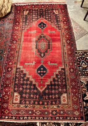 SEMI-ANTIQUE HANDWOVEN PERSIAN RUG