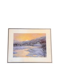 Signed R Cosby Winter Landscape