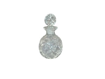 Vintage Cut Glass Small Perfume Decanter