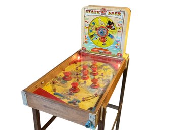 Vintage Toy Pinball Machine By Superior State Fair