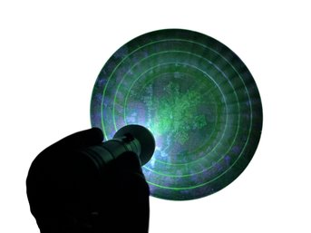 Vaseline/uranium Glass Snowflake Dish Anchor Hocking