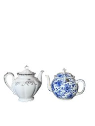 Pair Of Antique Tea Pots One Buffalo Pottery 1910
